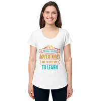 Load image into Gallery viewer, And then I realised adventures are the best way to learn, Women’s round neck tee
