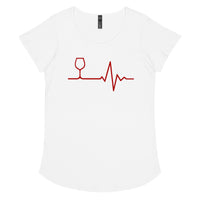 Load image into Gallery viewer, Wine life line, Women’s round neck tee
