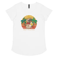 Load image into Gallery viewer, Enjoy the summer. Women’s round neck tee
