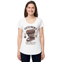 Load image into Gallery viewer, Coffee brewed, Women’s round neck tee
