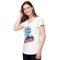 Load image into Gallery viewer, Hike more worry less, Women’s round neck tee
