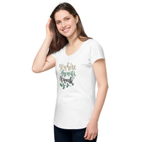 Load image into Gallery viewer, Go Where the Wi-Fi is weak, Women’s round neck tee
