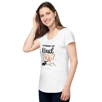 Load image into Gallery viewer, Did someone say road trip, Women’s round neck tee
