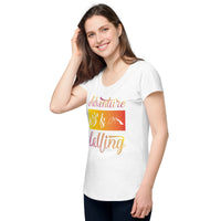Load image into Gallery viewer, Adventure is calling, Women’s round neck tee
