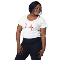 Load image into Gallery viewer, Wine life line, Women’s round neck tee
