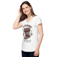 Load image into Gallery viewer, Coffee brewed, Women’s round neck tee
