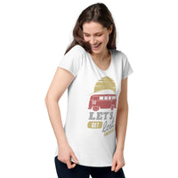 Load image into Gallery viewer, Let&#39;s get lost somewhere, Women’s round neck tee
