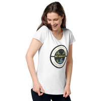 Load image into Gallery viewer, It is not the mountain we conquer, but ourselves, Women’s round neck tee
