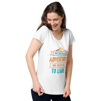 Load image into Gallery viewer, And then I realised adventures are the best way to learn, Women’s round neck tee
