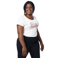 Load image into Gallery viewer, Wine life line, Women’s round neck tee
