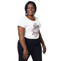Load image into Gallery viewer, Wine a little, laugh a lot. Women’s round neck tee
