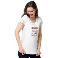 Load image into Gallery viewer, Mama needs wine. Women’s round neck tee

