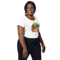 Load image into Gallery viewer, Enjoy the summer. Women’s round neck tee
