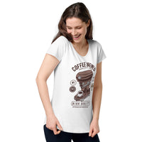 Load image into Gallery viewer, Coffee brewed, Women’s round neck tee
