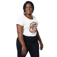 Load image into Gallery viewer, All you need is coffee and more coffee, Women’s round neck tee
