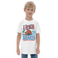 Load image into Gallery viewer, Life&#39;s a beach, Kid&#39;s T-Shirt
