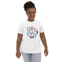Load image into Gallery viewer, Girls fish too, Kid&#39;s T-Shirt

