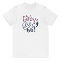 Load image into Gallery viewer, Girls fish too, Kid&#39;s T-Shirt
